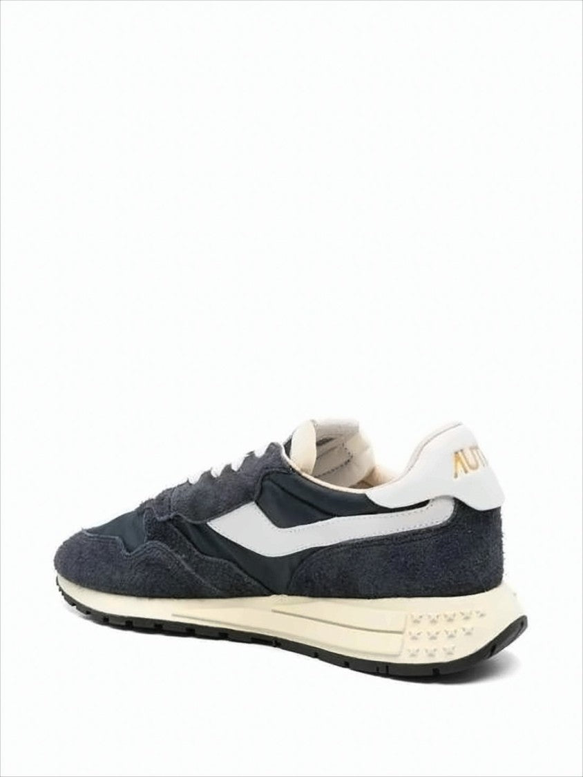 Autry Textured Suede And Nylon Sneakers