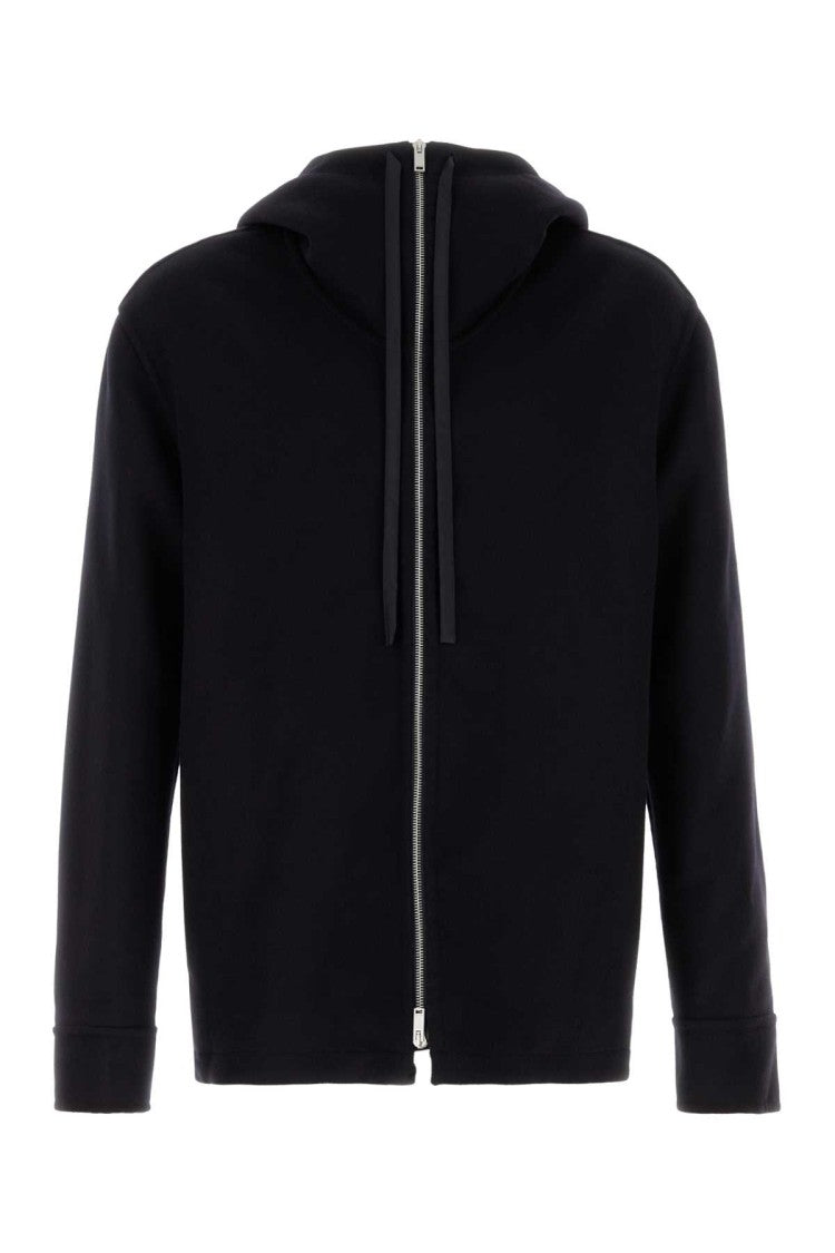 Jil Sander Midnight Blue Cashmere Hoodie