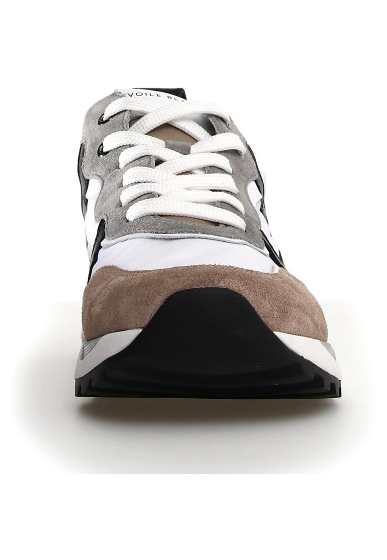 Voile Blanche Multi-Tone Grey Voile Blanche Sneakers With Suede
