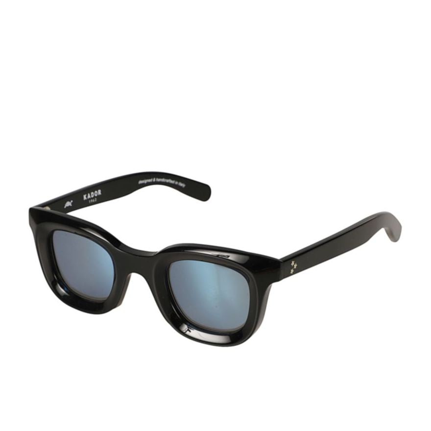 Kador Joy Bold Rectangular Sunglasses With Reflective Blue Lenses