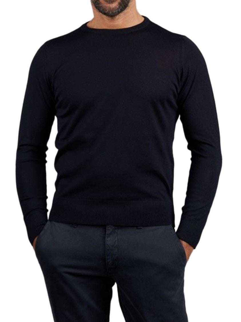 Sonrisa Black Maglieria Classica Long-Sleeved Knit Sweater