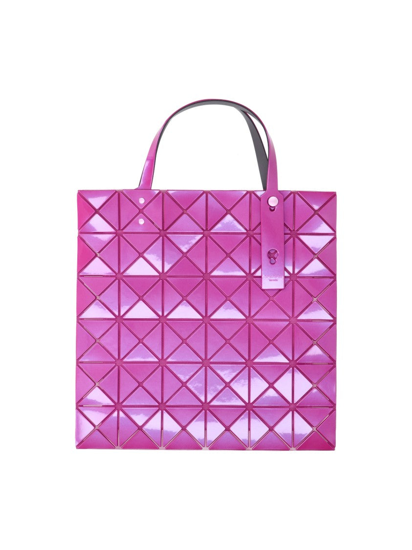Bao Bao Issey Miyake Geometric Panel-Patterned Pink Tote Bag With Adjustable Handles