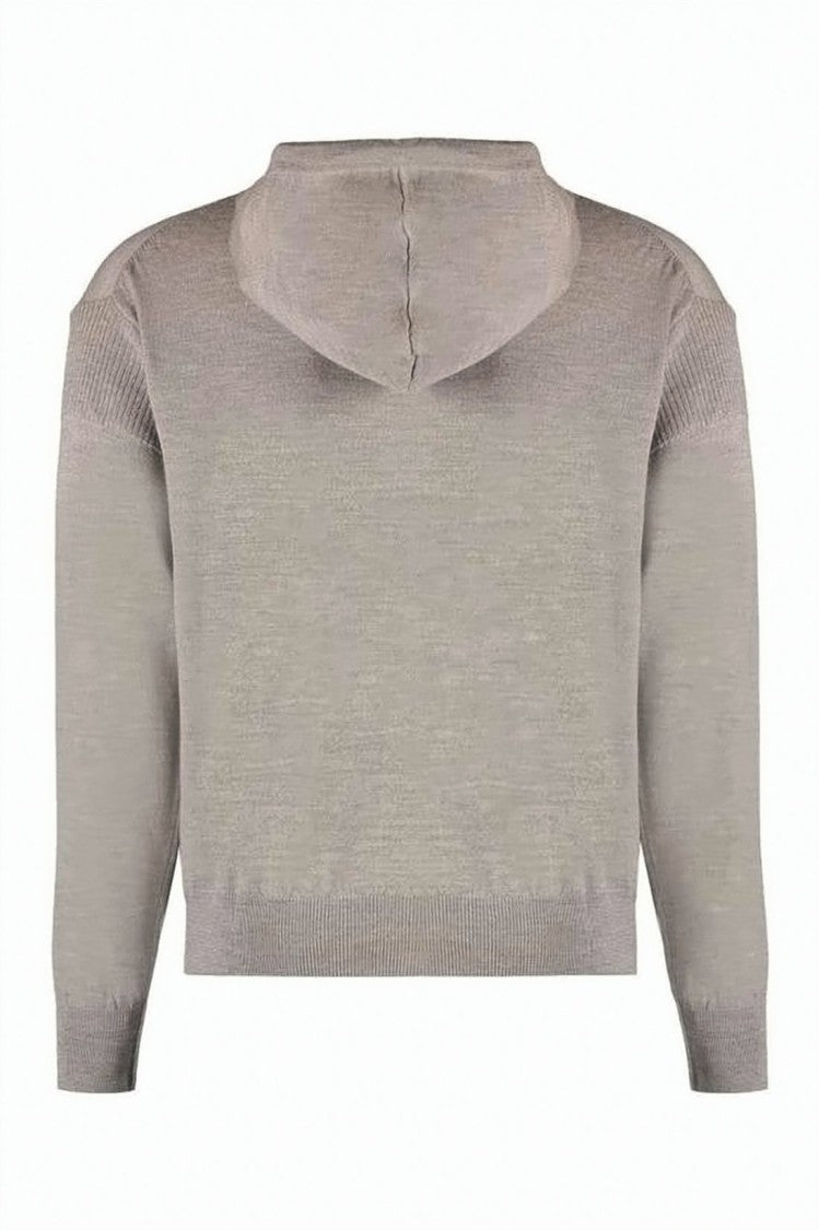 Vivienne Westwood Cropped Virgin Wool Hoodie With Embroidered Orb Detail