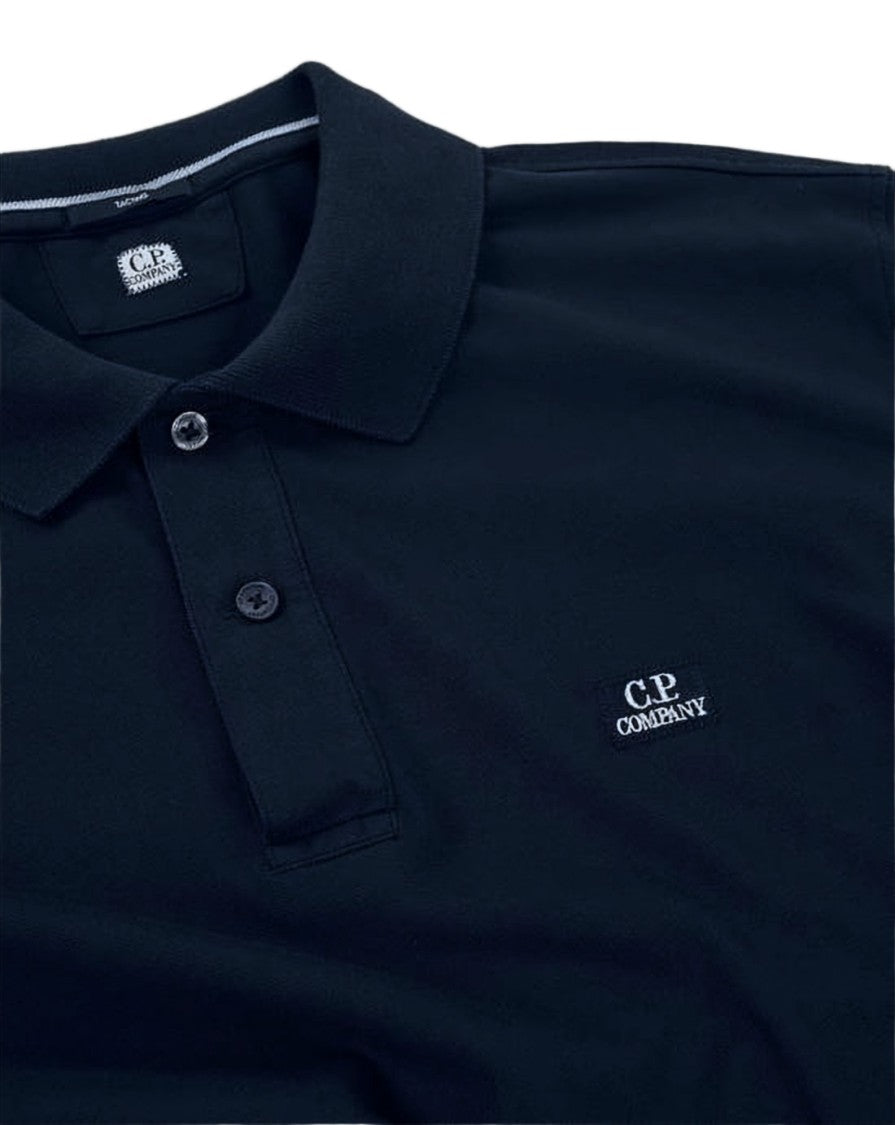C.P. Company Classic Short-Sleeve Polo Shirt With Ribbed Collar