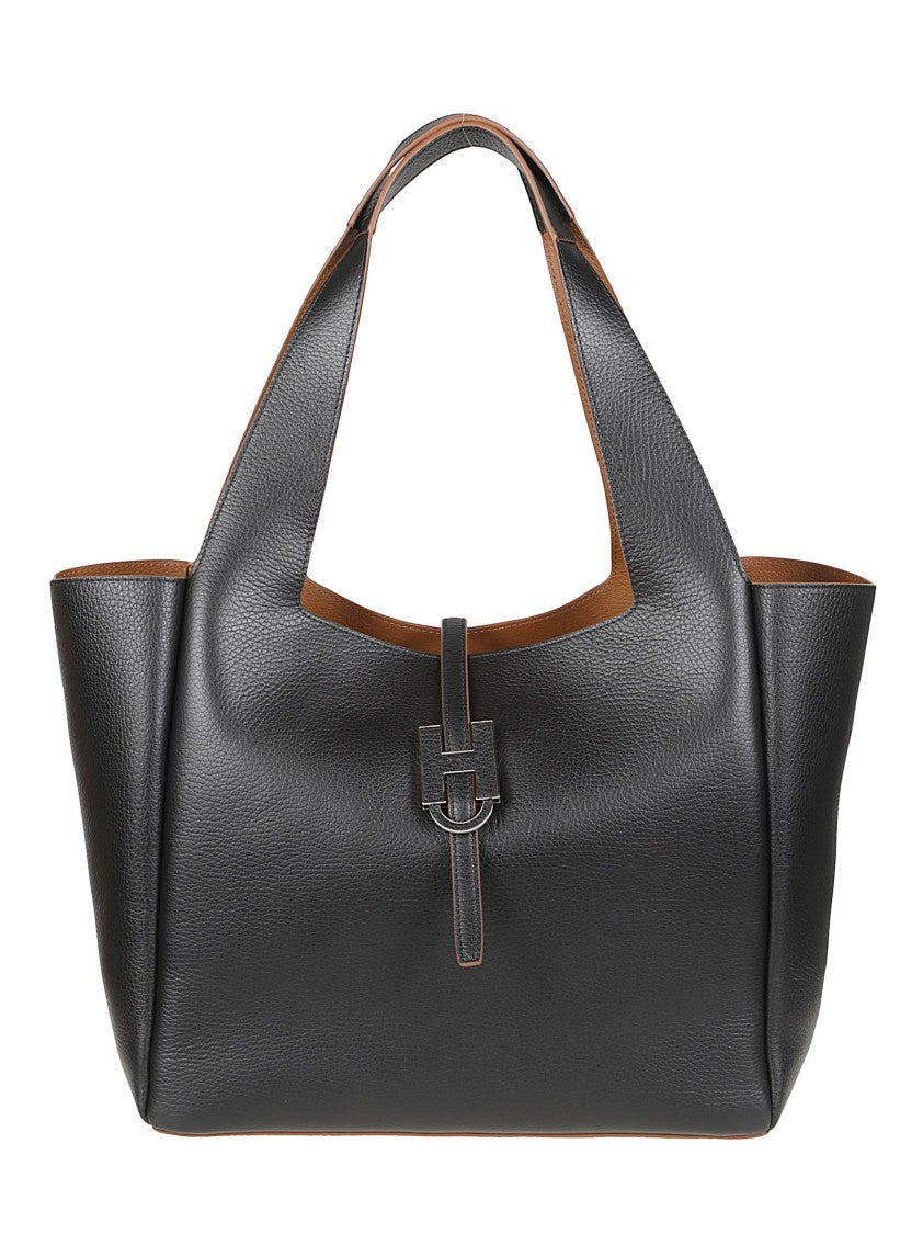 Hogan H01x H Shopping Calf Leather Tote Bag