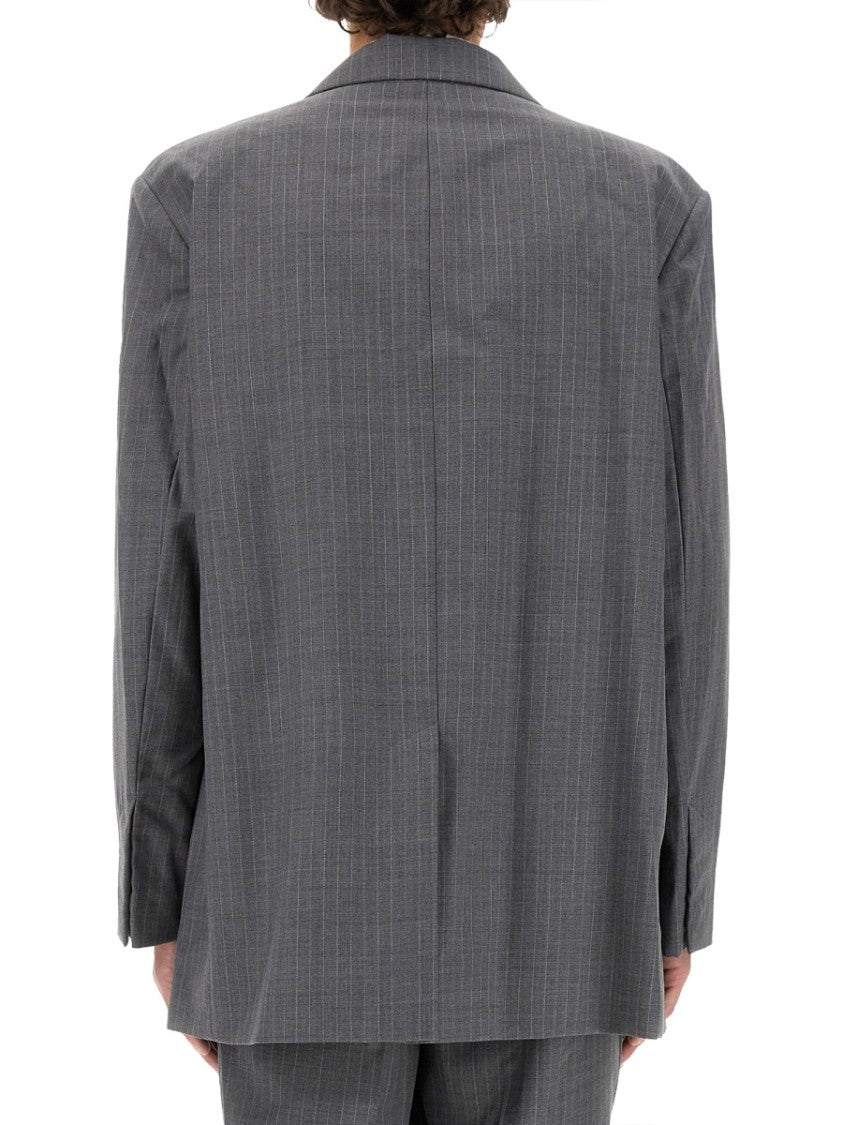 Helmut Lang Grey Virgin Wool Jacket