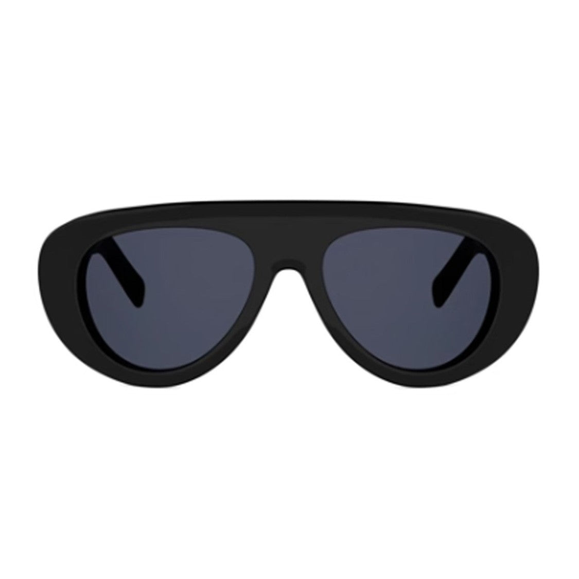 Celine Black Triomphe Stamp Acetate Mask Sunglasses