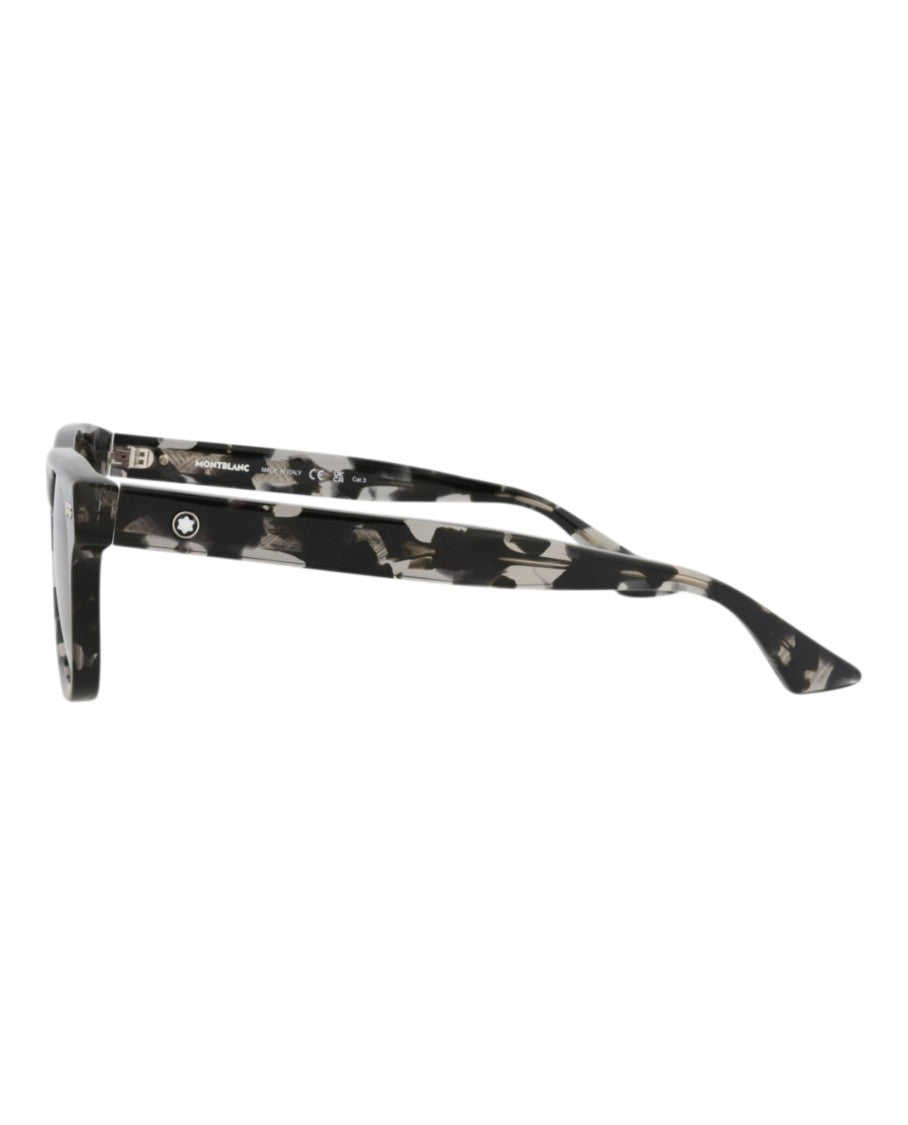 Montblanc Square-Frame Recycled Acetate Sunglasses