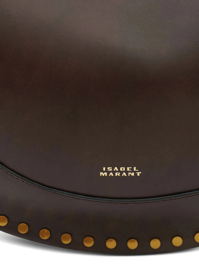 Isabel Marant Black Naoko Smooth Leather Shoulder Bag