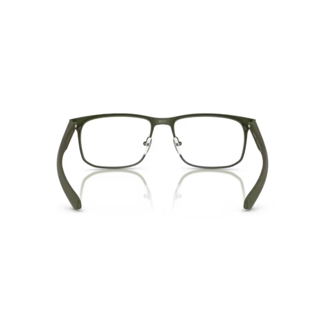 Emporio Armani 0Ea1163 Rectangular Metal Frame Eyeglasses With Adjustable Nose Pads