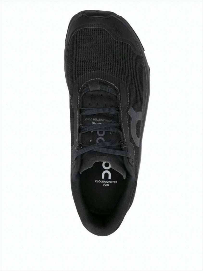 On Running Modern Black Sneakers With Hollowed-Out Sole