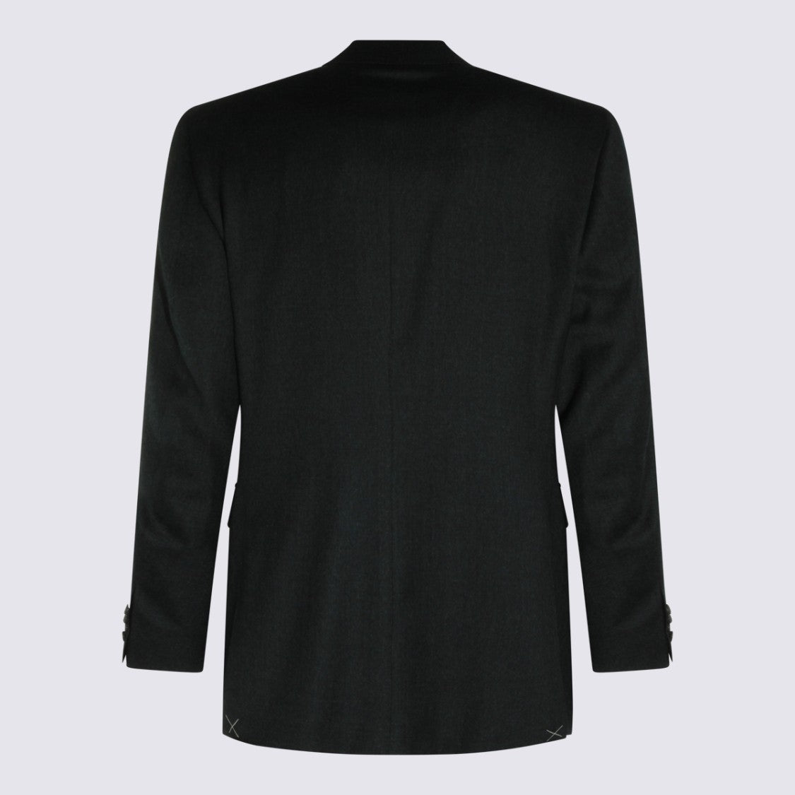 Canali Double-Breasted Blazer With Peak Lapels And Structured Silhouette