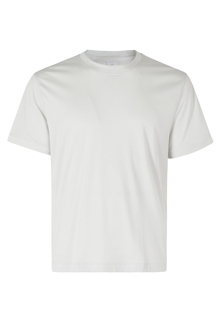 Eleventy Sand Bordini Contrasting-Profiles Cotton-Blend T-Shirt