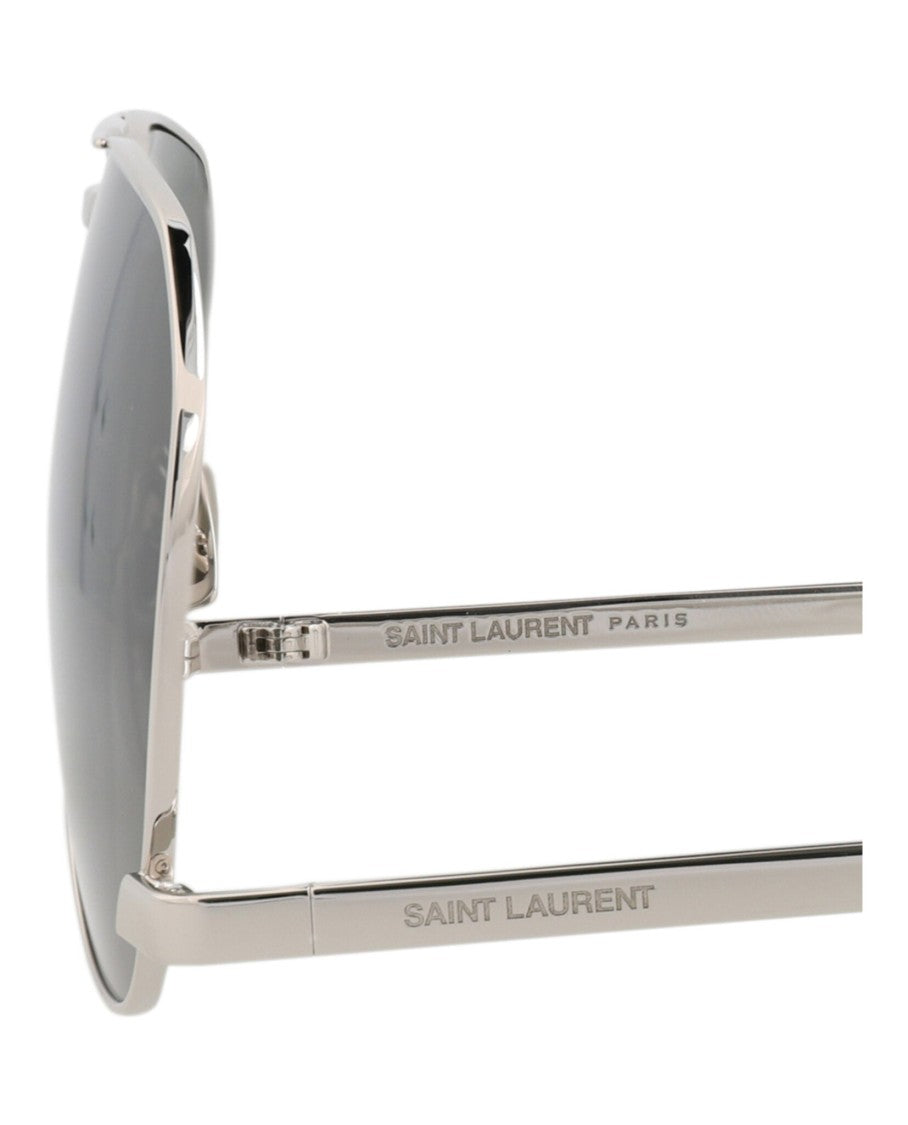 Saint Laurent Aviator-Frame Metal Sunglasses