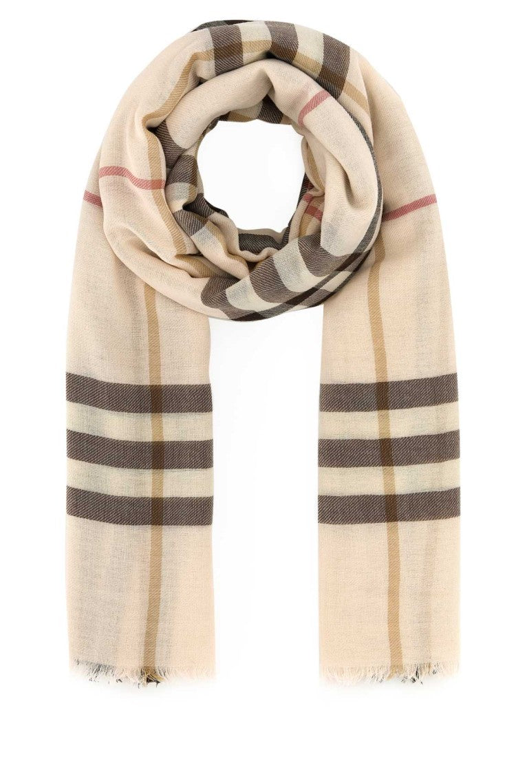 Burberry Embroidered Wool Scarf