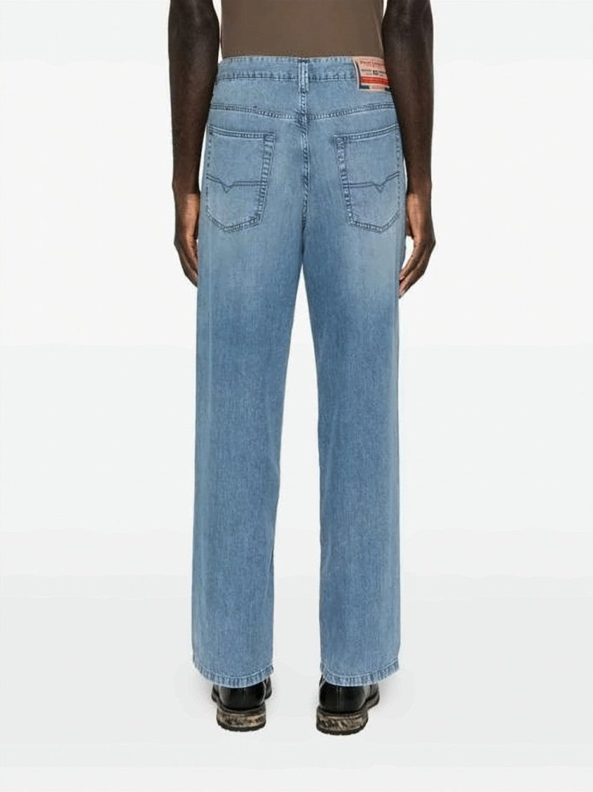 Diesel Light Blue Relaxed Fit Denim Jeans