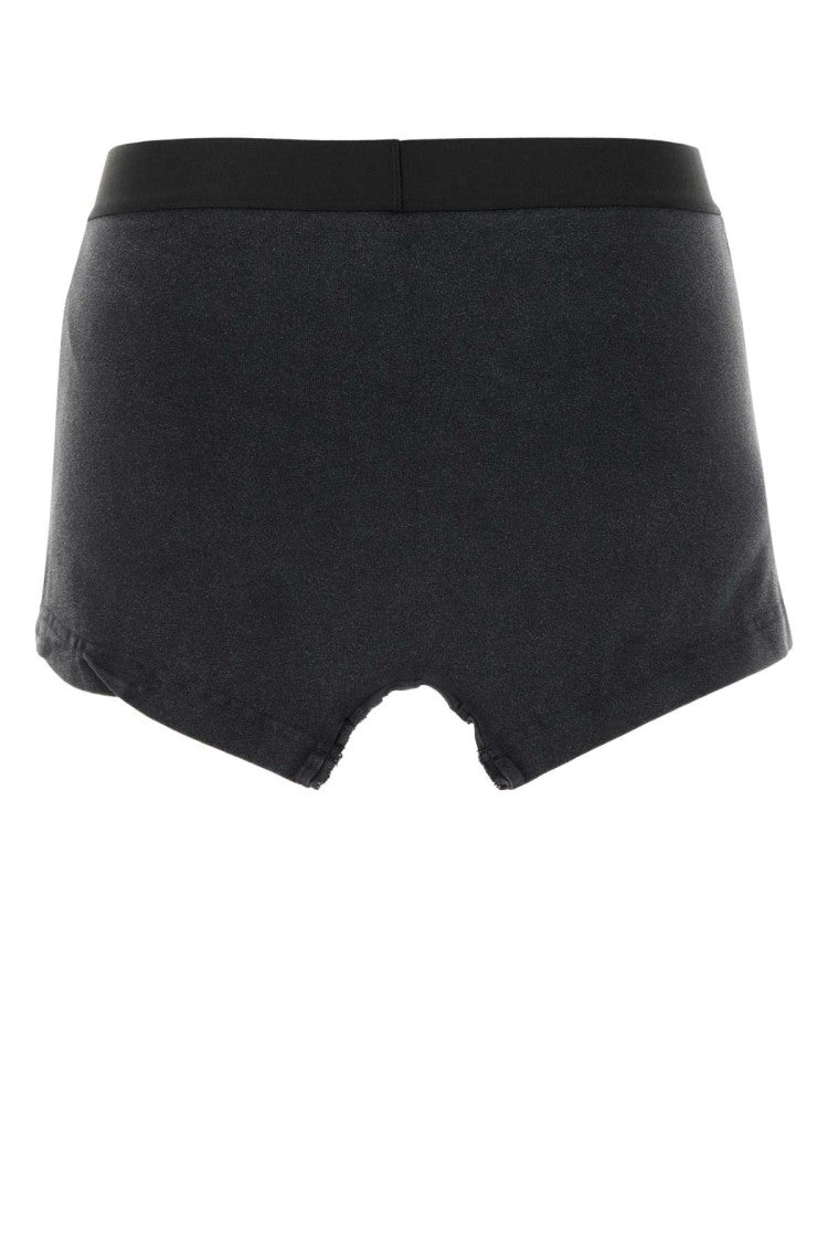 Balenciaga Slate Stretch Cotton Mini Skirt