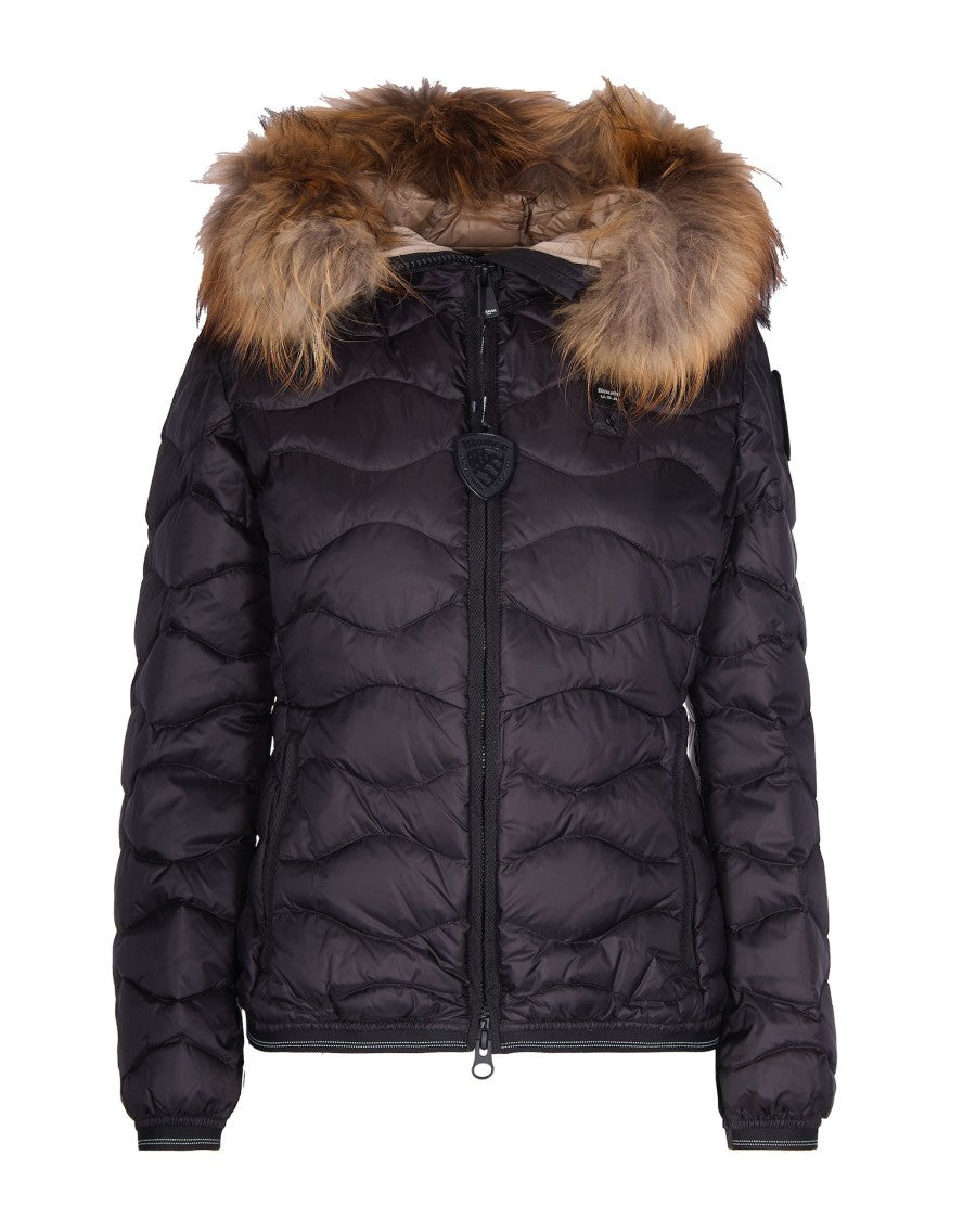 Blauer Black Aldie Quilted Water-Repellent Down Jacket