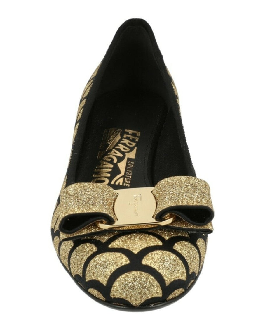 Ferragamo Vara Glitter Pumps - Narrow Width