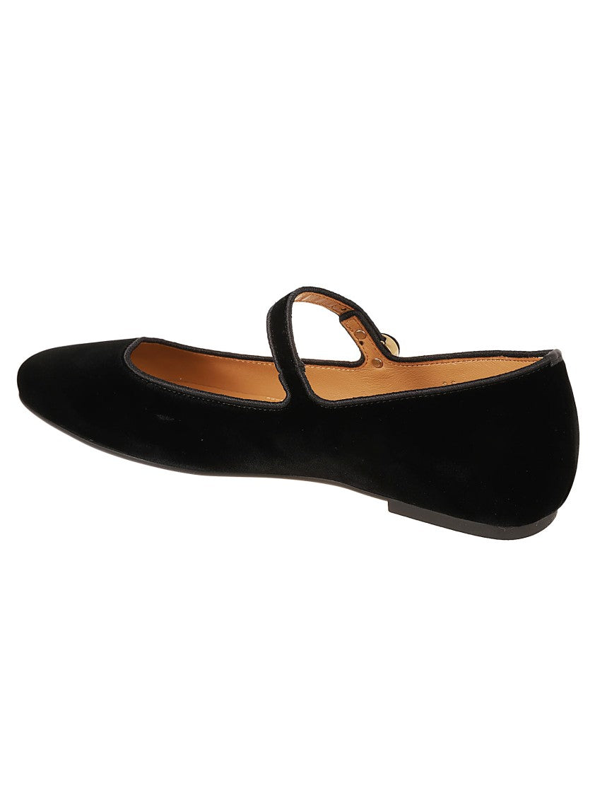 Tod's Mary Jane-Inspired Calfskin Flat Shoes