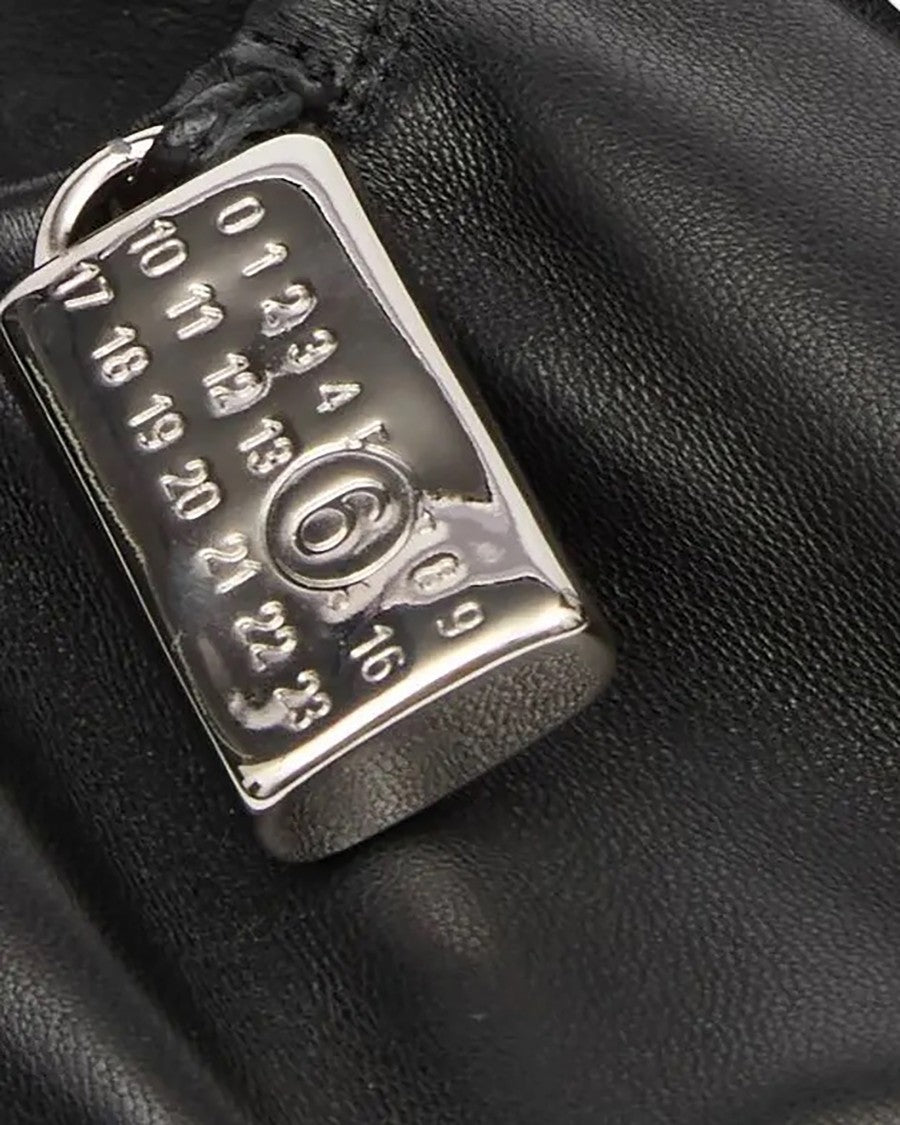 Mm6 By Maison Margiela Soft Leather Ballerina Flats With Gathered Edging