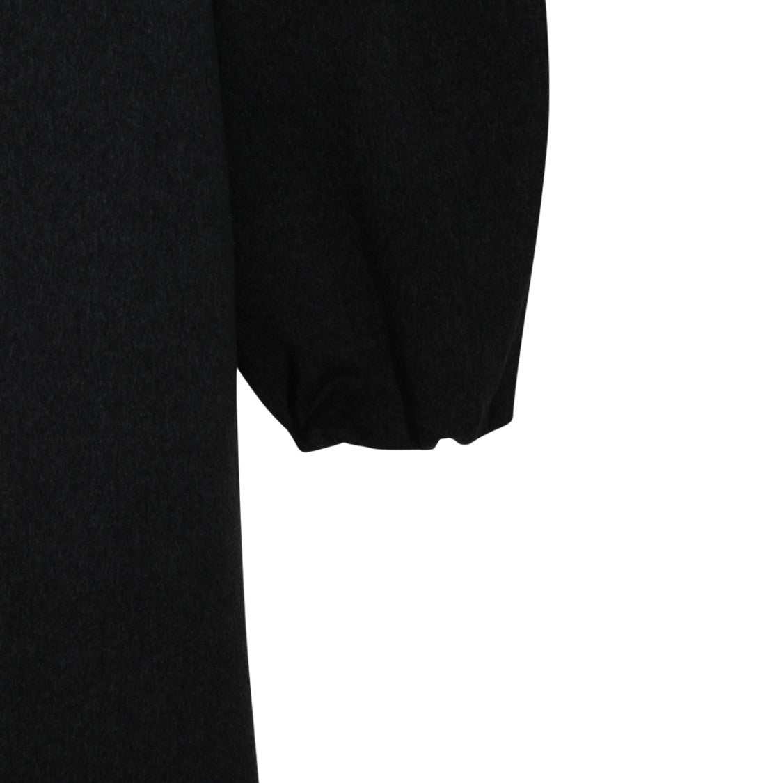 Vivienne Westwood Black Long Minimalist Gathered Cuff Trench Coat