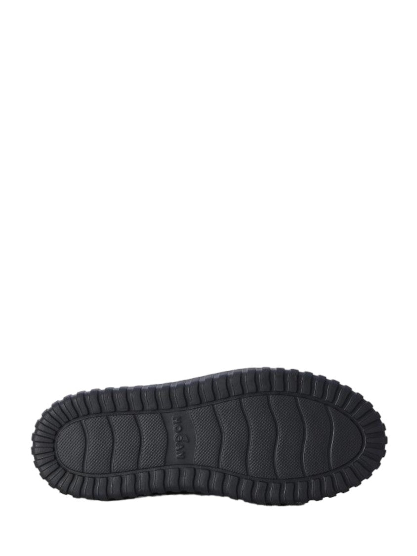 Hogan Ankle-High Minimalist Suede Shoes