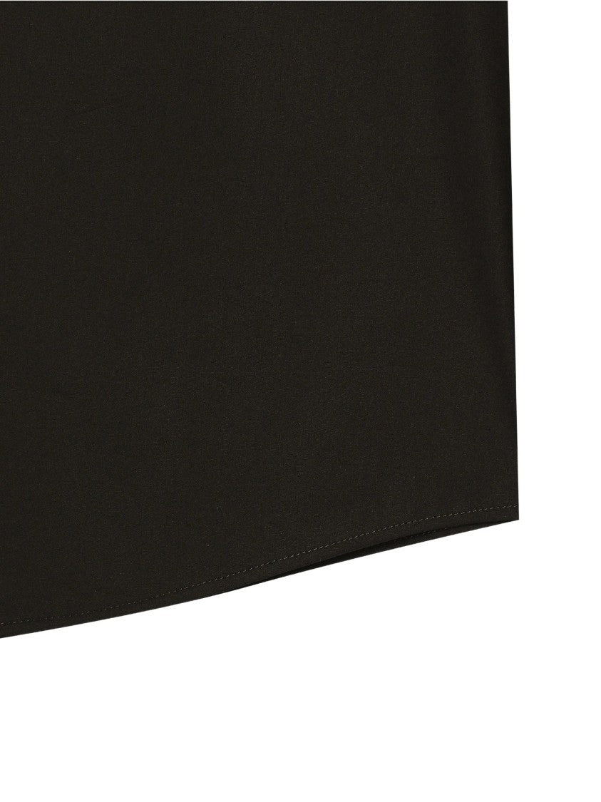 Dolce & Gabbana Long-Sleeved Black Tailored Fit Cotton Shirt