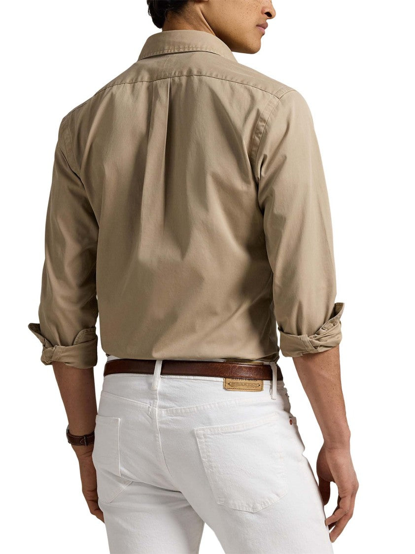 Polo Ralph Lauren Custom-Fit Cotton Twill Shirt With Pony Embroidery