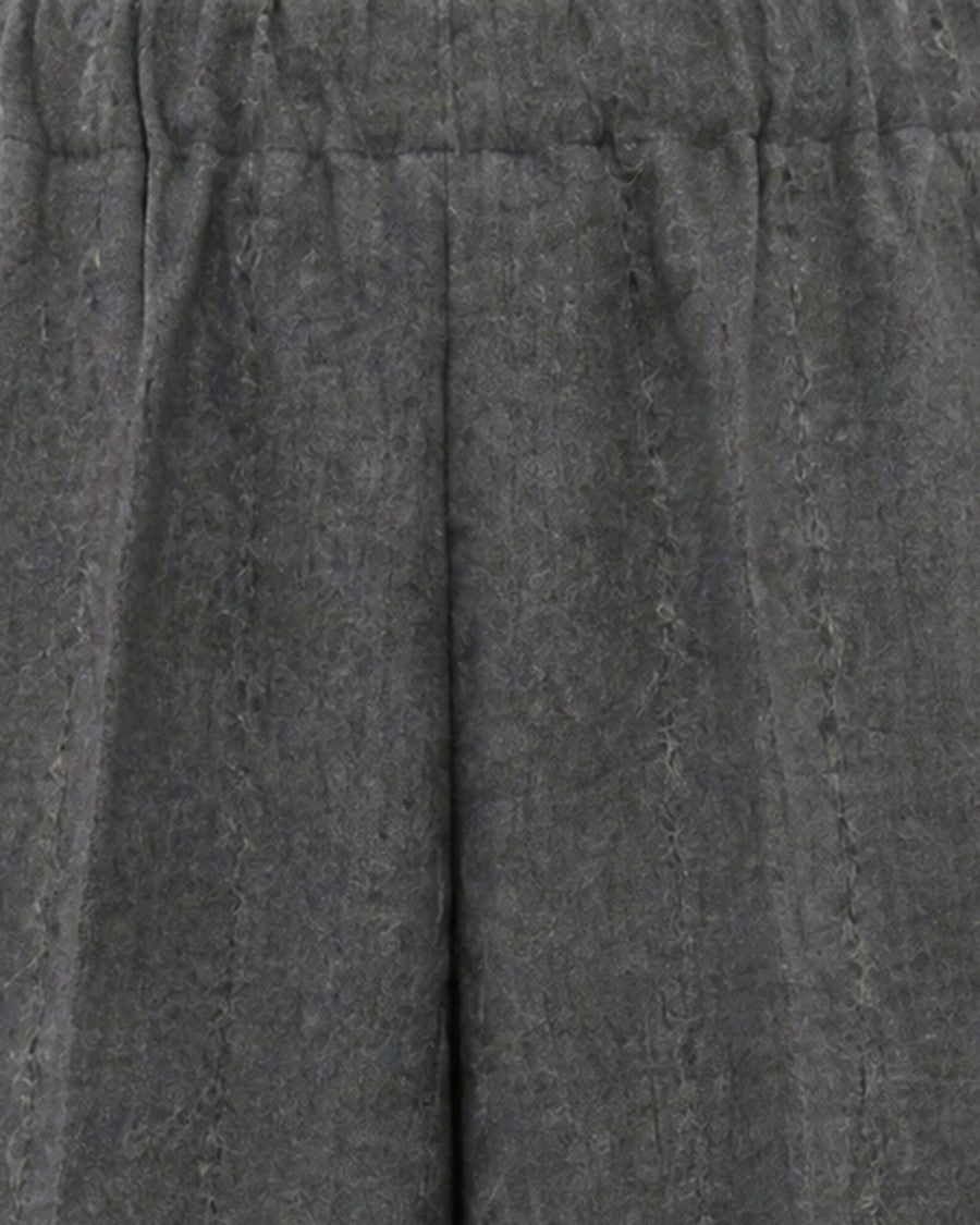 Fabiana Filippi Dark Grey High-Waisted Tailored Wide-Leg Pants