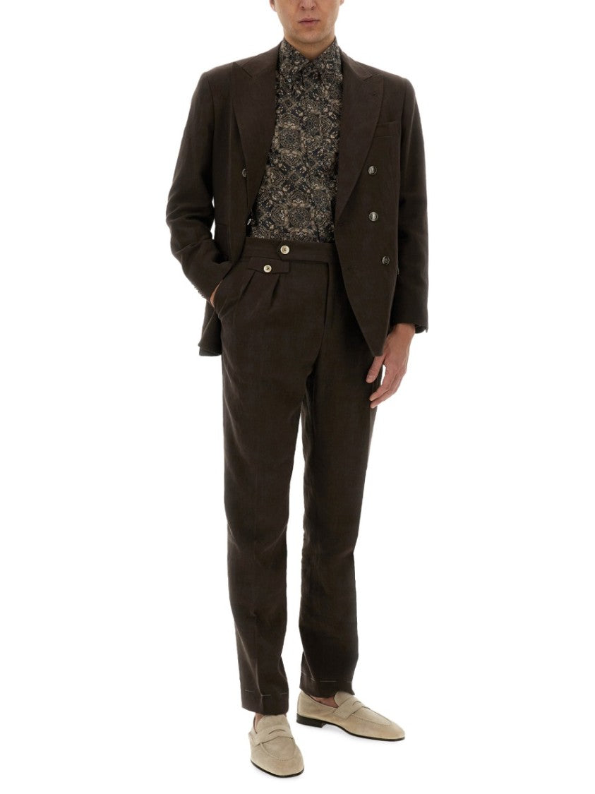 Brunello Cucinelli Intricate Printed Cotton Shirt