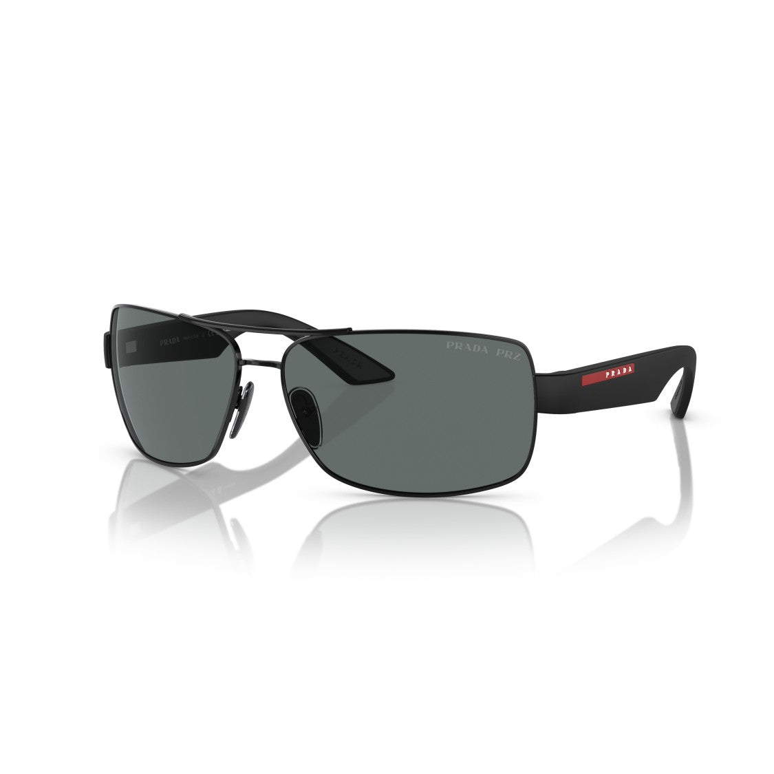 Prada Linea Rossa 0Ps 50Zs Rectangular Metal Frame Sunglasses