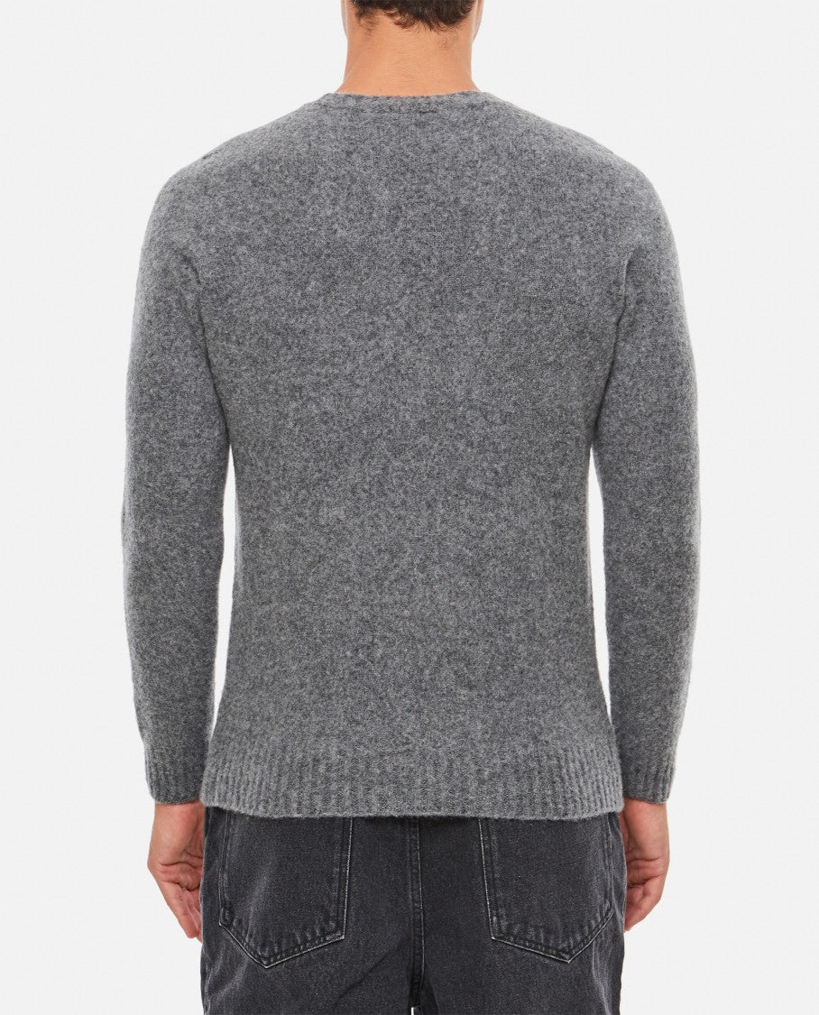 Drumohr Ribbed Crewneck Wool Sweater