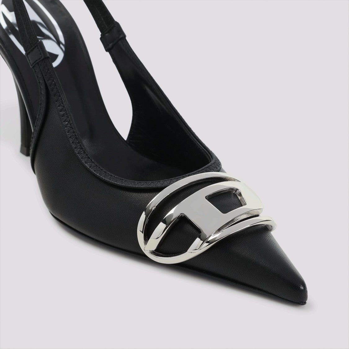 Diesel D-Venus Sb Black Leather Decolletes