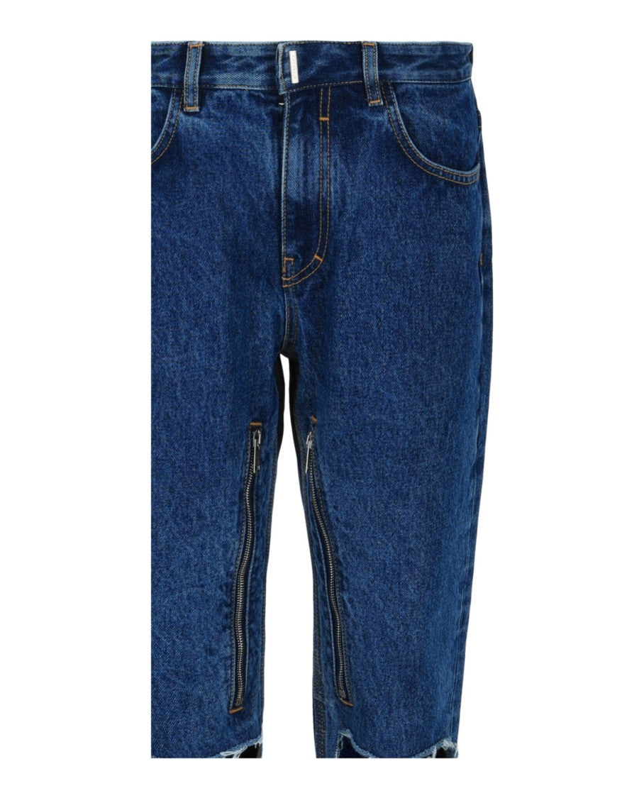 Givenchy Distressed Straight Fit Jeans