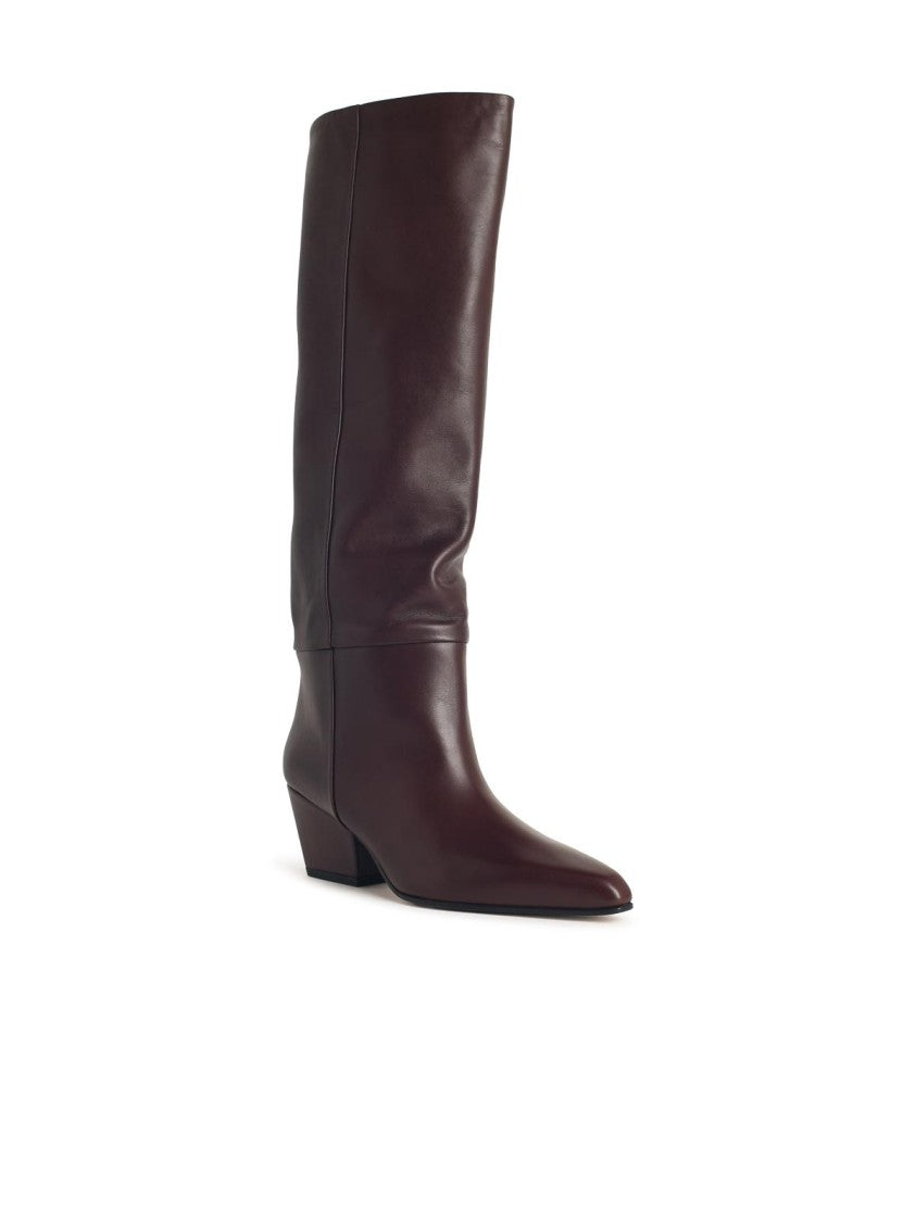 Paris Texas Jane' Mocha Leather Boots