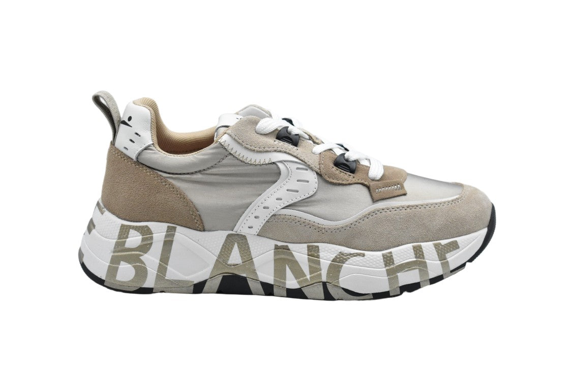 Voile Blanche Platinum Low-Top Sneakers With Platform Sole
