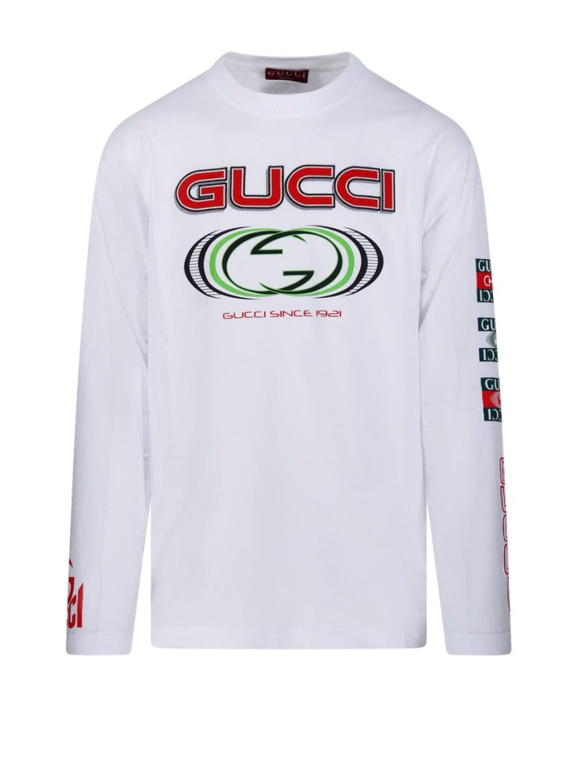 Gucci Classic White Jersey T-Shirt With Standard Fit