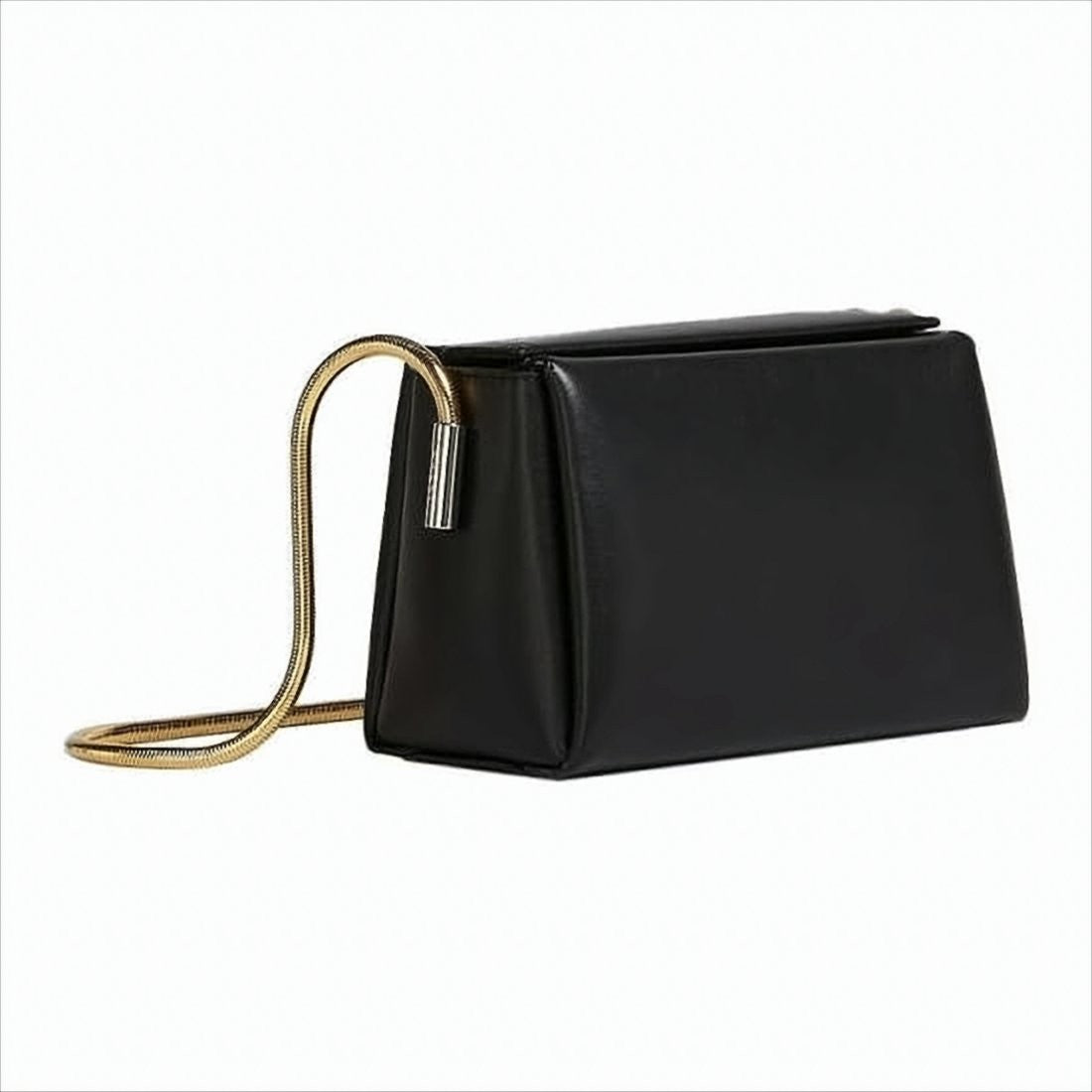 Marni Sleek Rectangular Leather Crossbody Bag With Gold-Tone Strap