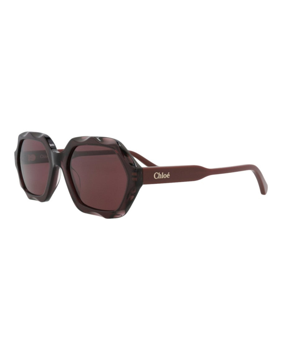 Chloé Square-Frame Sunglasses In Recycled Acetate