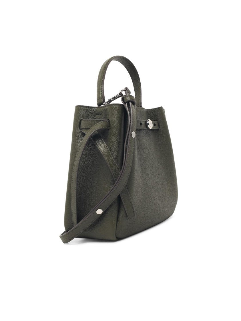 Tory Burch Romy Hammered Leather Bucket Bag - Green