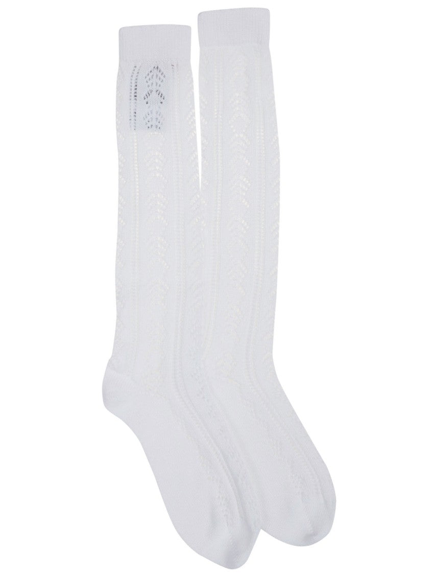 Valentino Knee-High Cotton Socks