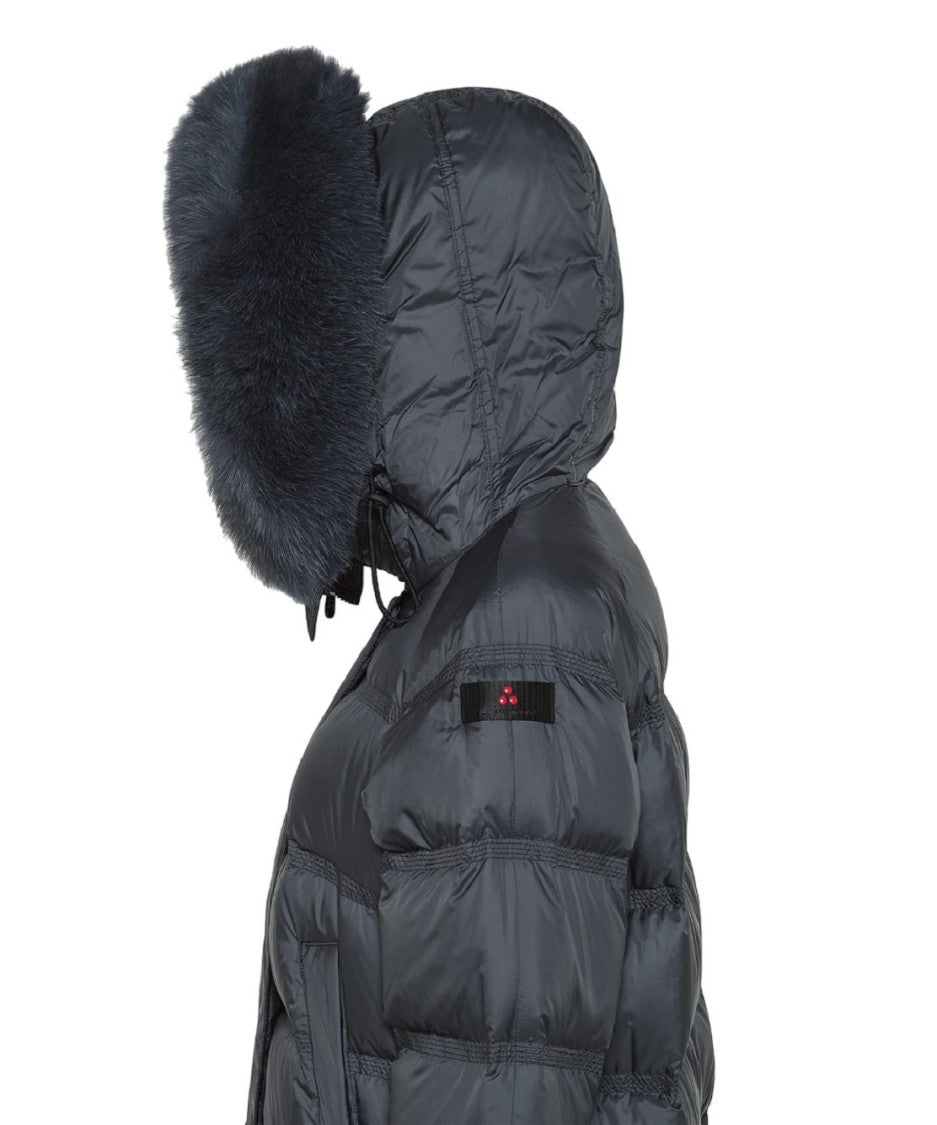 Peuterey Water-Repellent Long Jacket Detachable Fox Fur