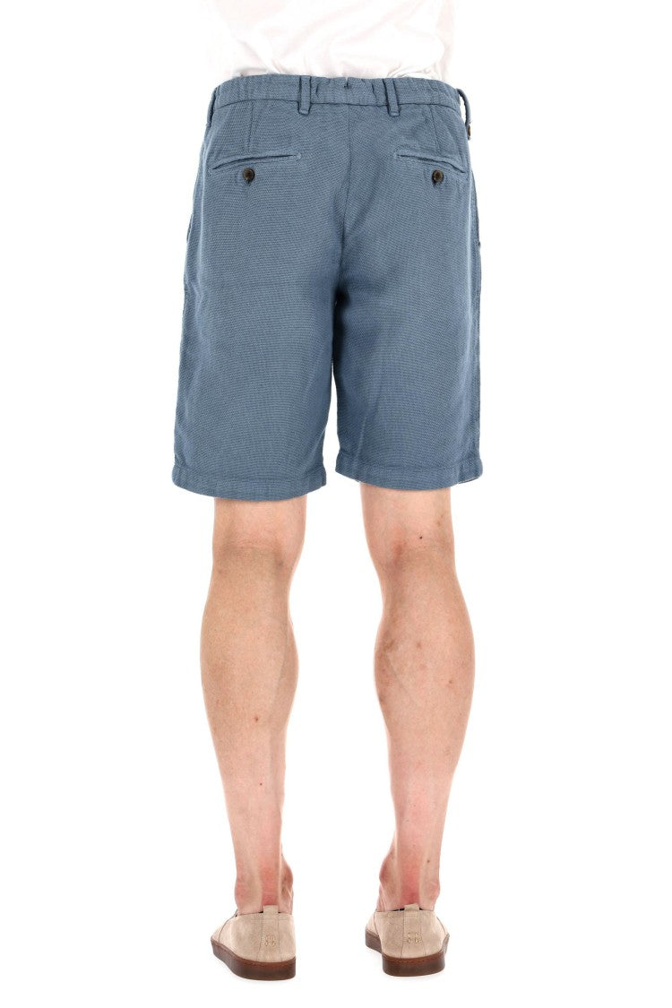 Myths Woven Cotton-Linen Bermuda