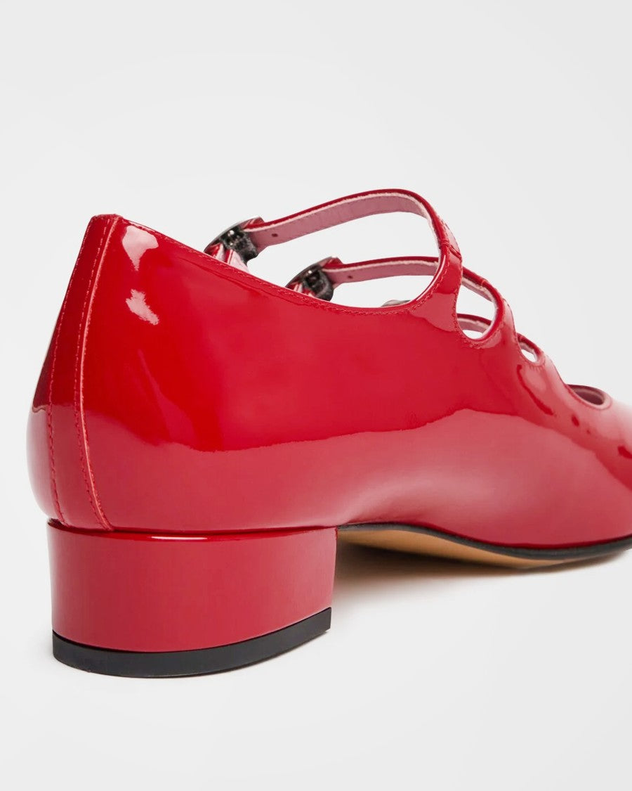 Carel Paris Ariana Red Patent Leather Mary Jane Shoes