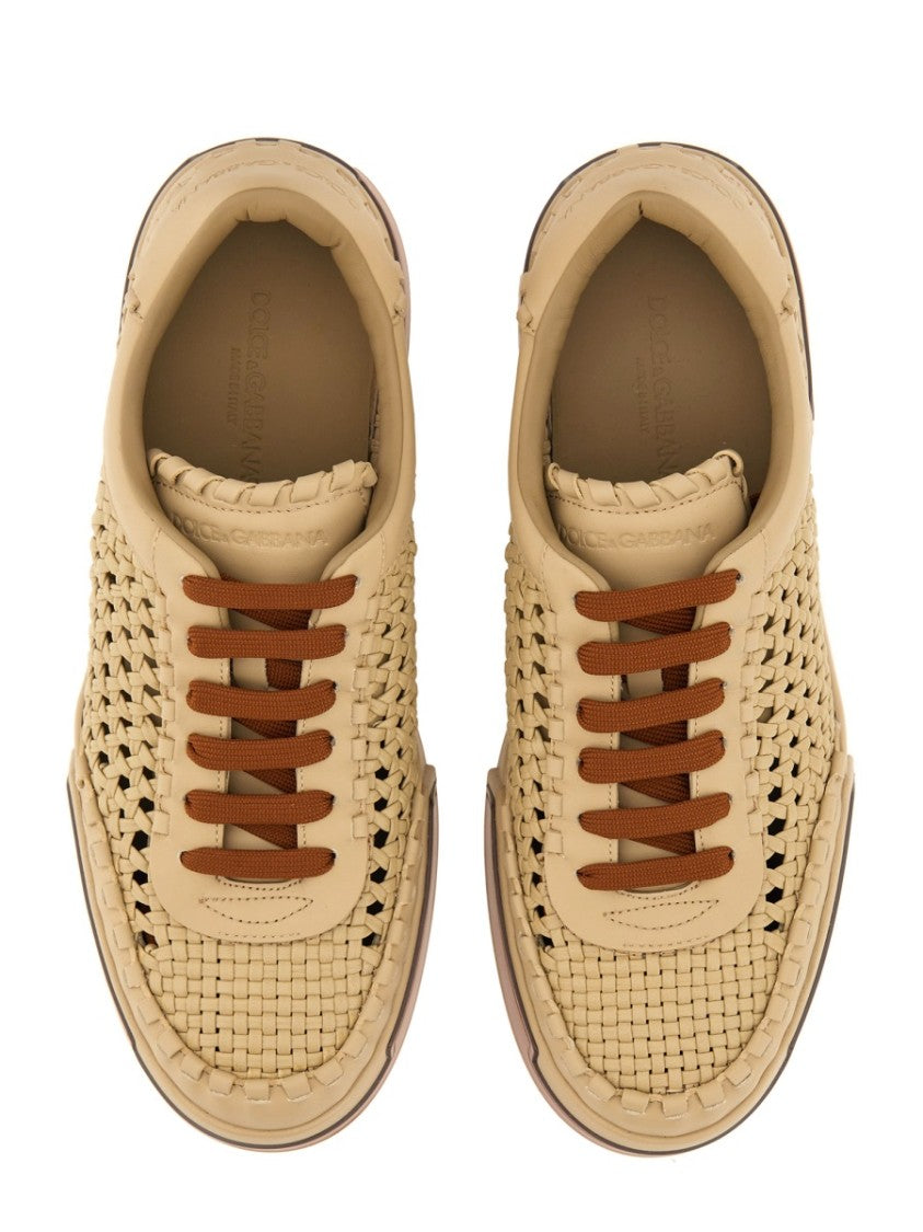 Dolce & Gabbana Woven Portofino Sneaker