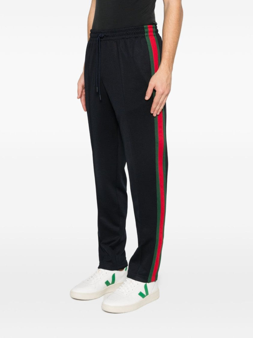 Gucci Relaxed Fit Trousers With Contrast Side Stripes