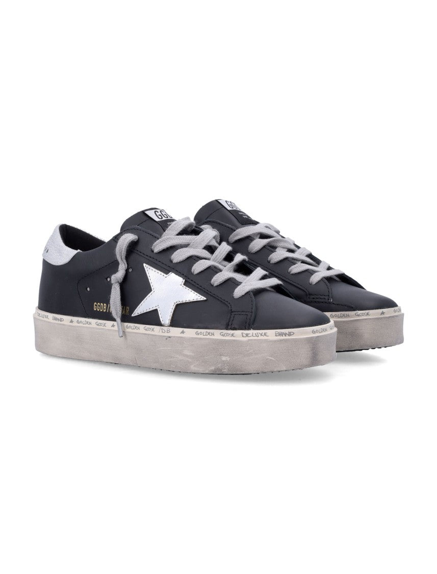 Golden Goose Low-Top Sneakers With Silver Star And Distressed Sole