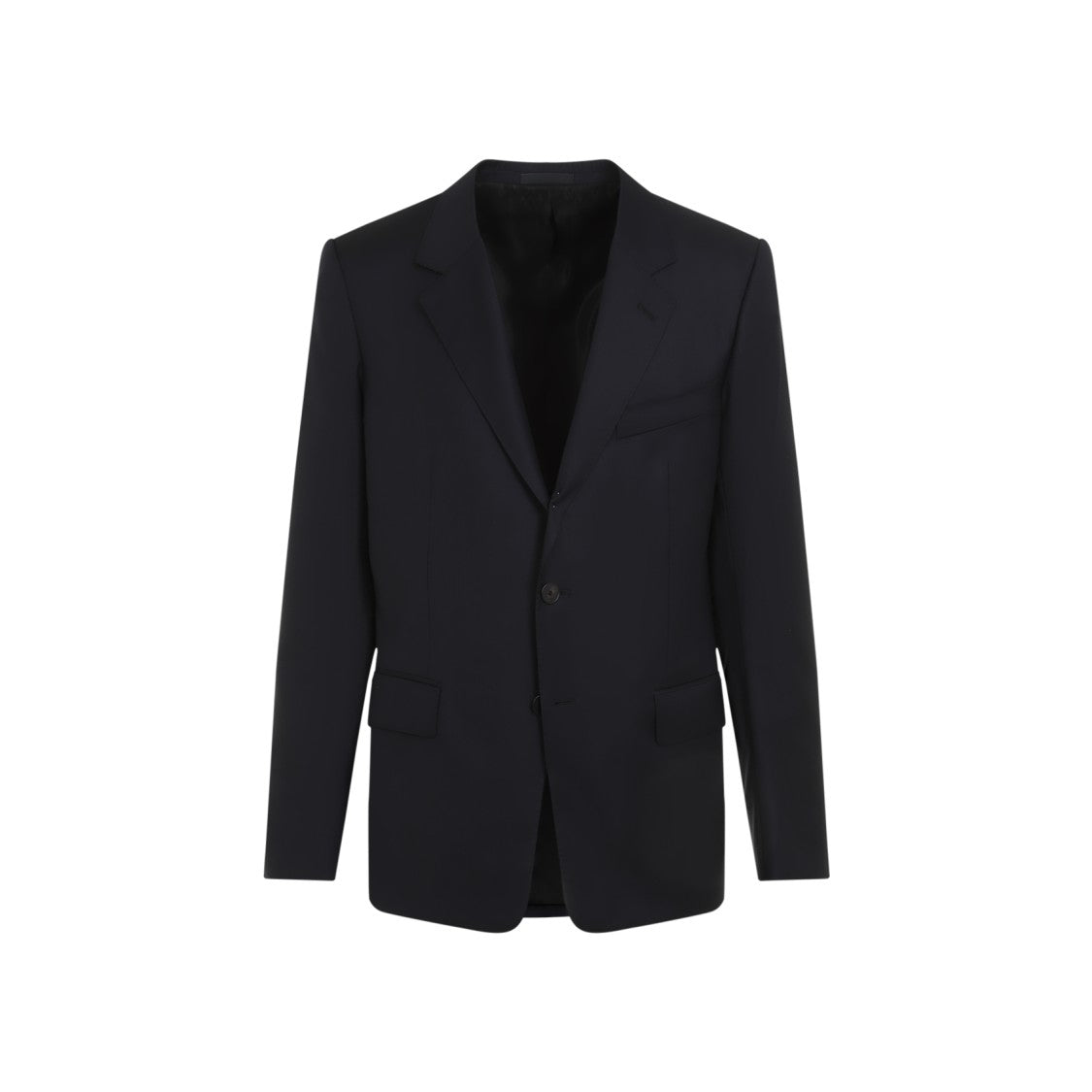Lanvin Single Breasted Tailored Navy Blue Virgin Wool Jacket