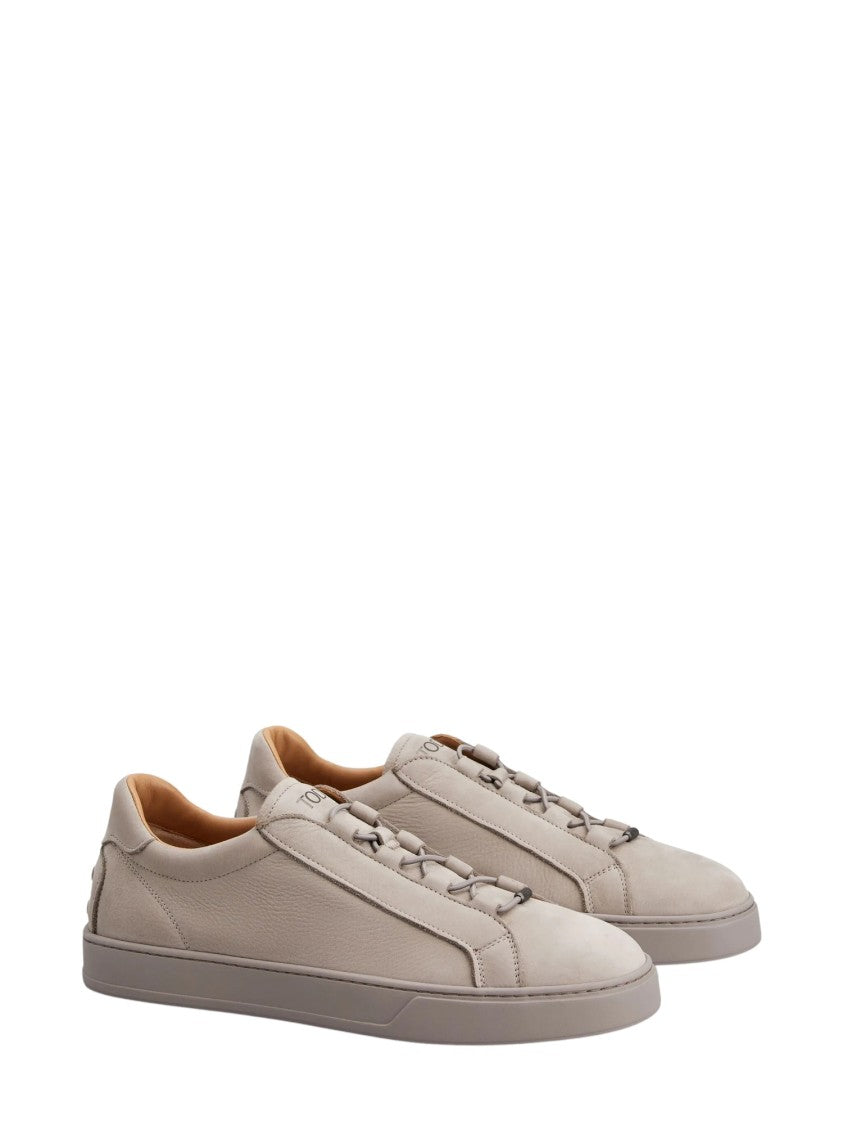 Tod's Smooth Leather Low-Top Sneakers With Unique Lacing System